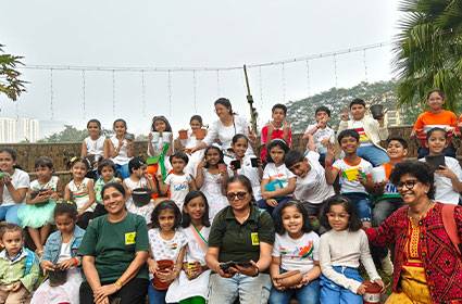 Community tree plantation program supporting a greener environment